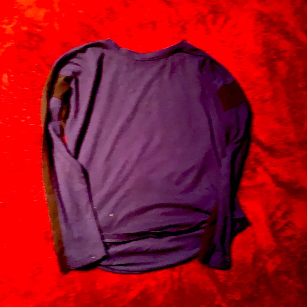 Cute blue with black see through arm whole things